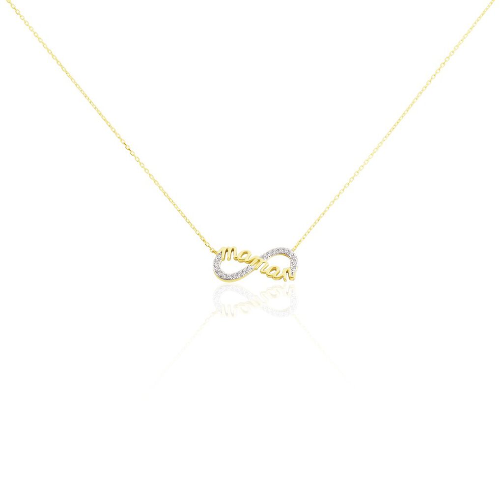 Collier Or Jaune Heimdall Infini Oxyde Message - Spannringe Damen | OROVIVO