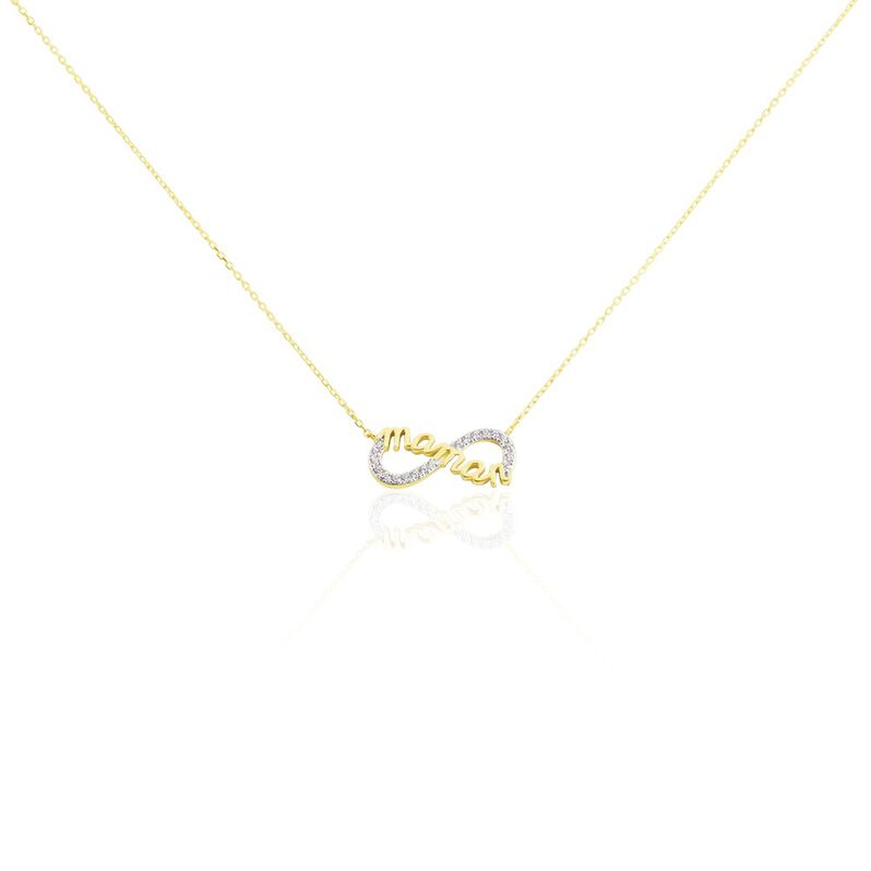 Collier Or Jaune Heimdall Infini Oxyde Message - Spannringe Damen | OROVIVO