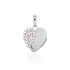 ALESSANDRA HERZ 2 Damen Anhänger Silber 925 Zirkonia Weiß Herz