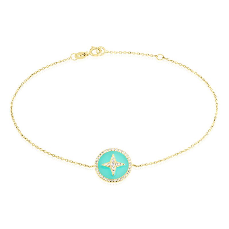 Bracelet Mykonos Or Jaune Oxyde De Zirconium - Spannringe Damen | OROVIVO