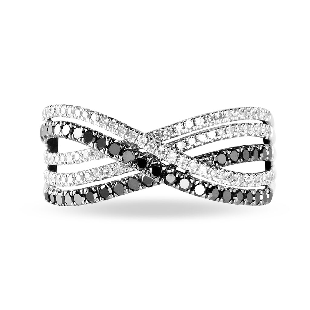 Bague Julianne Or Blanc Diamant - Spannringe Damen | OROVIVO