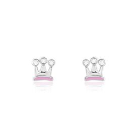 Kinder Ohrstecker Silber 925 Zirkonia Krone - Ohrstecker Kinder | OROVIVO