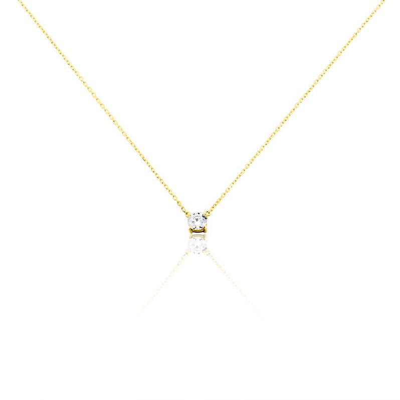 Collier Ponama Or Weiss Oxyde De Zirconium - Spannringe Damen | OROVIVO