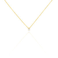 Damen Collier Gold 375 Diamant 0,06ct Ravenna