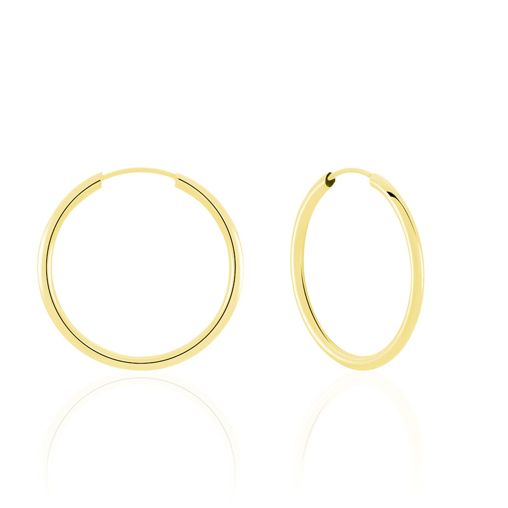 VALENCINA FLEXIBEL Damen Creolen Gold 375 (9 Karat) B 1,6 mm, Creolen ohne Stein