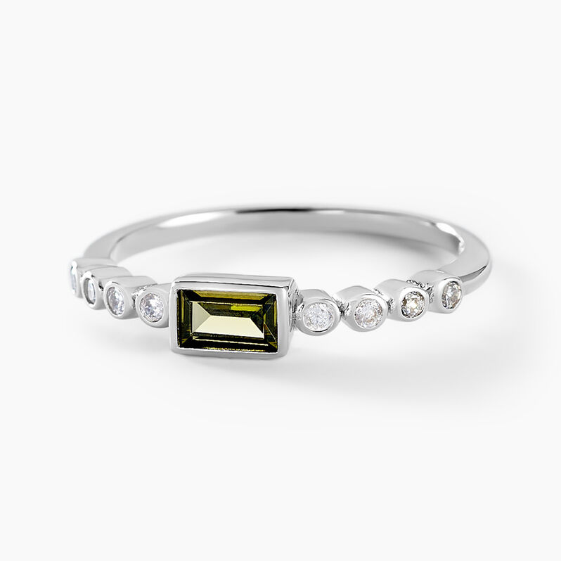 Bague Mystic Shine Argent Weiss Oxyde De Zirconium - Spannringe Damen | OROVIVO