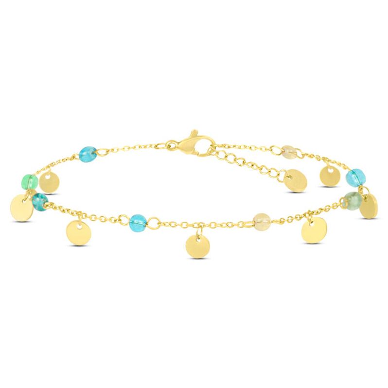 Cavigliera Summer Collection Acciaio verde - Spannringe Damen | OROVIVO