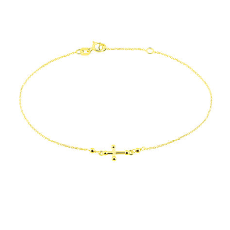 Damenarmband Gold 375 Kreuz - Armbänder mit Anhänger Damen | OROVIVO