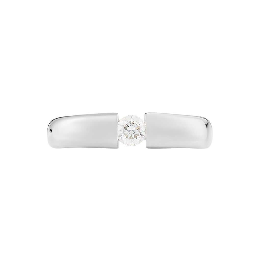 Spannring Weißgold 585 Diamant 0,2ct - Verlobungsringe Damen | OROVIVO