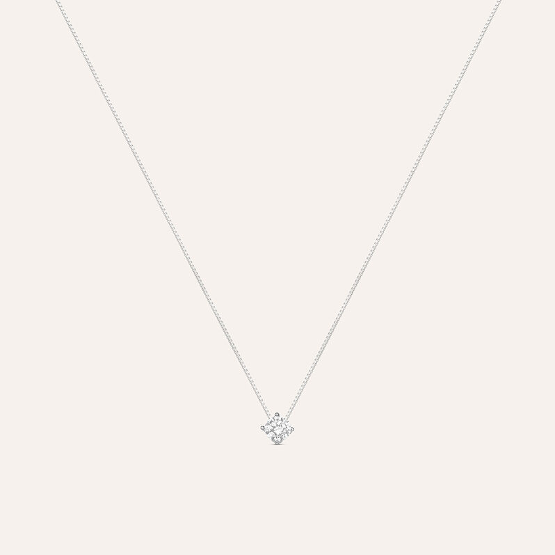 Collana Punto Luce Silver Elegance Argento Rodiato Cubic Zirconia - Spannringe Damen | OROVIVO