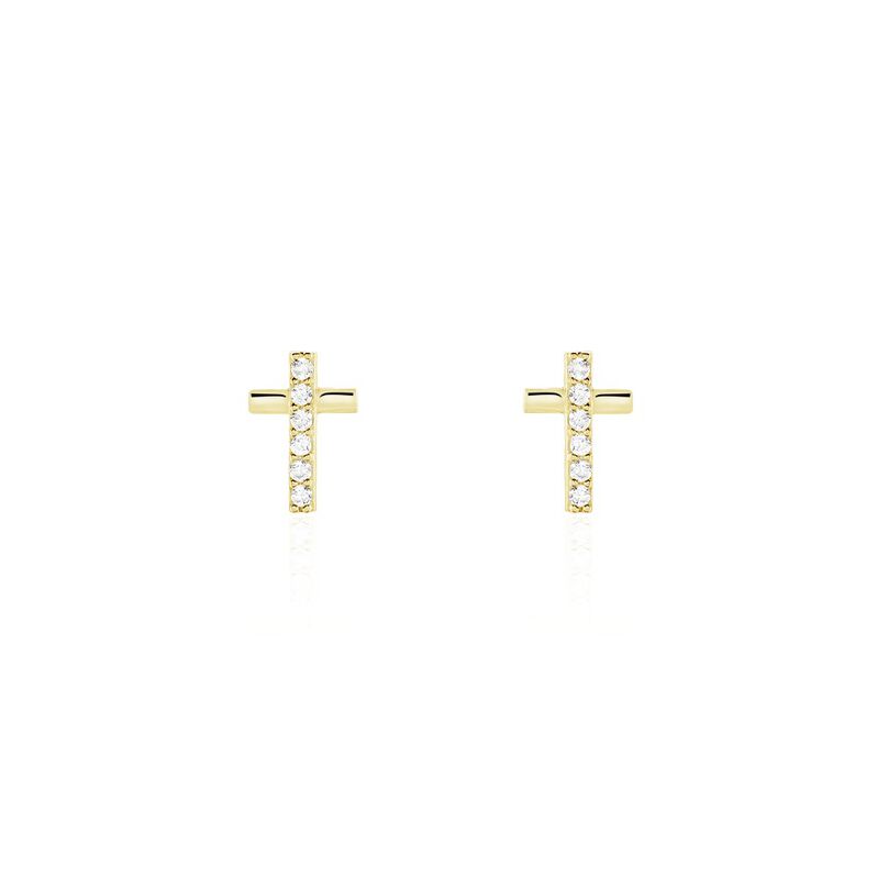 Boucles D'oreilles Or Jaune Puces - Spannringe Damen | OROVIVO