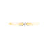 SANINA Damen Ring Gold 585 (14 Karat) Diamant Wei&szlig; 0,04 ct