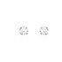 Damen Ohrstecker Weißgold 375 Zirkonia 3mm - Ohrstecker Damen | OROVIVO