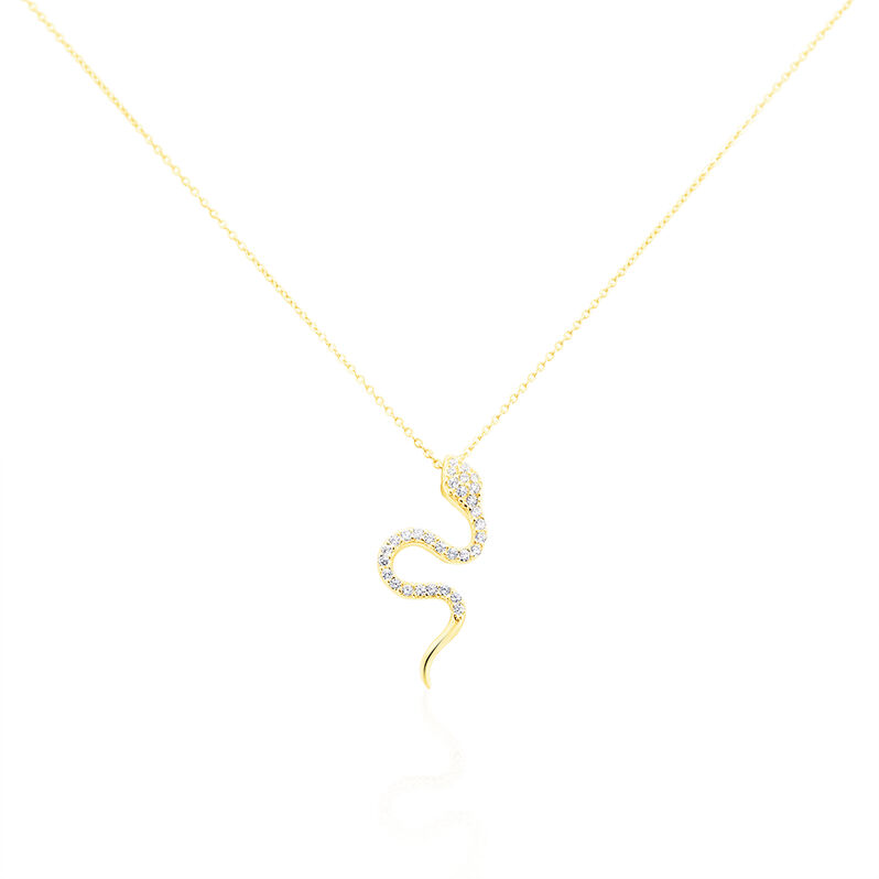 Collier Or Jaune Alvina Serpent - Spannringe Damen | OROVIVO