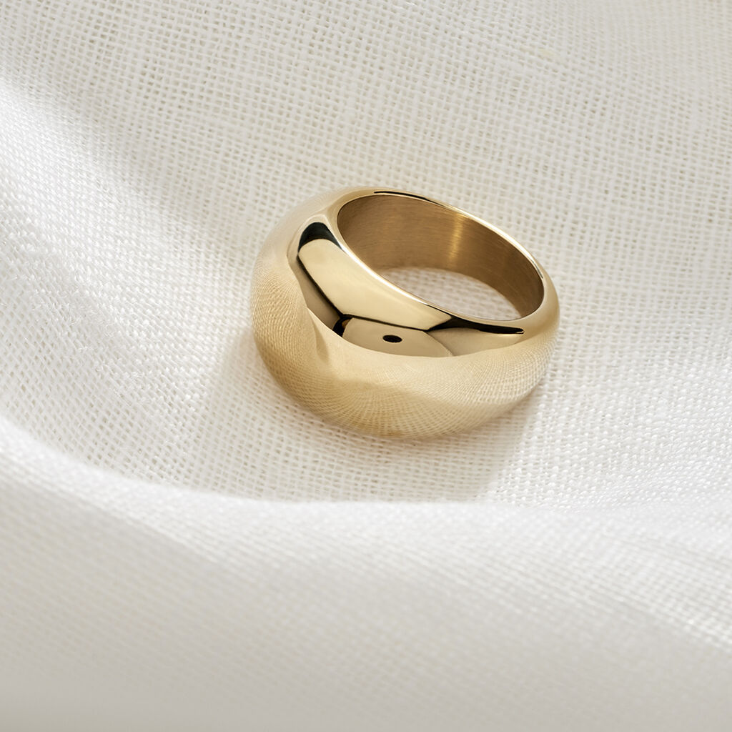 KIANA Damen Ring Edelstahl vergoldet