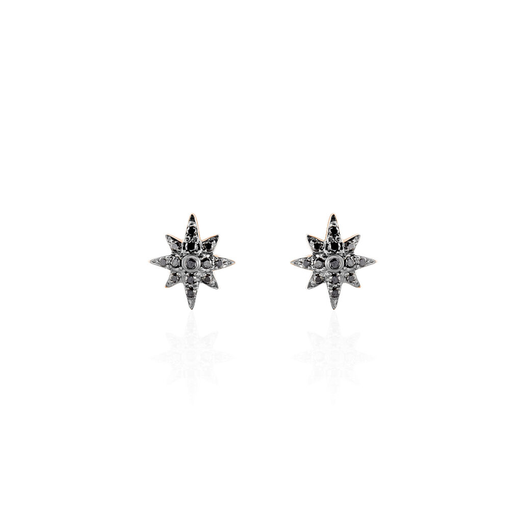Boucles D'oreilles Or Rose Laetia Etoile - Spannringe Damen | OROVIVO