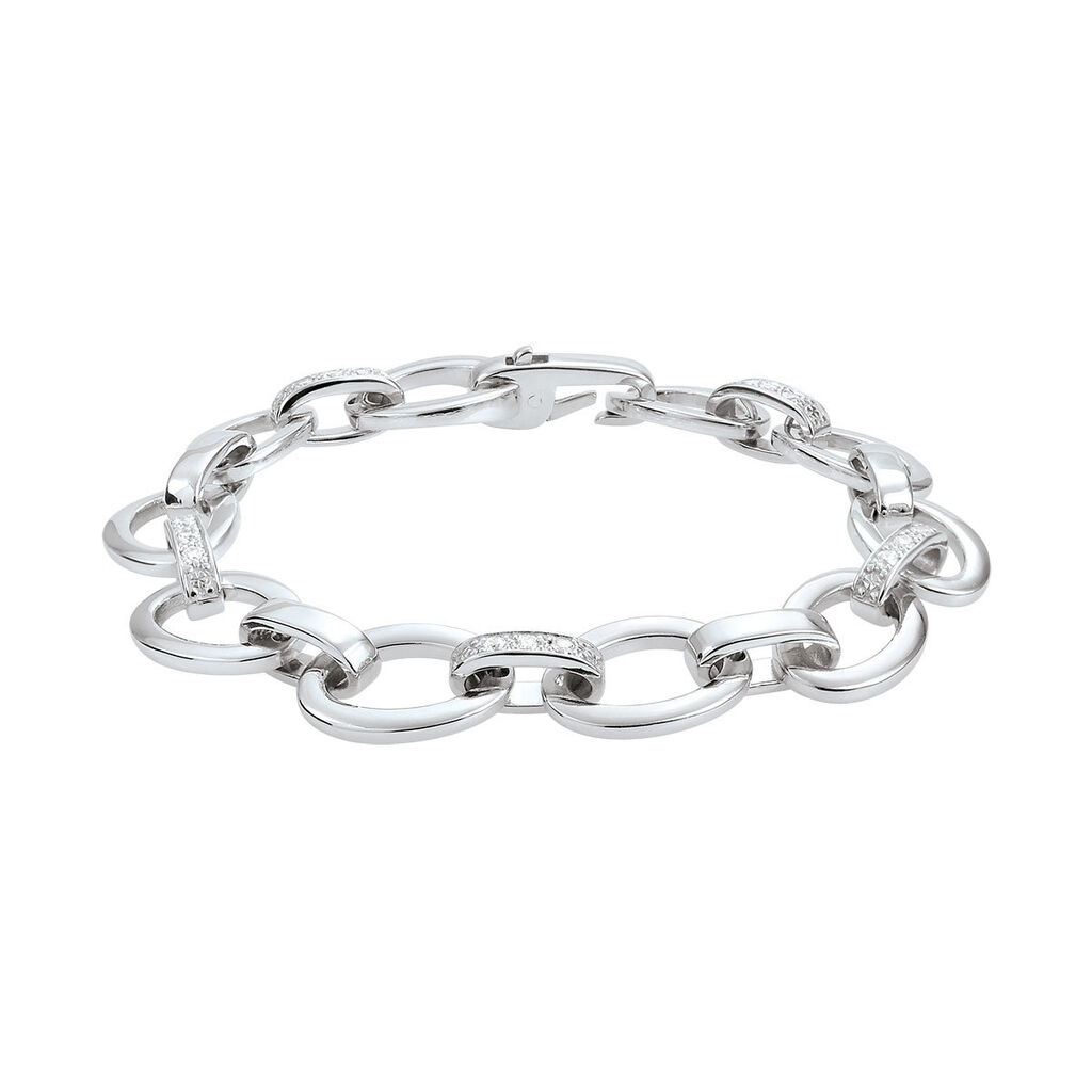 Damen Gliederarmband Silber 925 Zirkonia - Gliederarmbänder Damen | OROVIVO