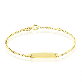 Kinder Id Armband Panzerkette Gold 375  - ID-Armbänder Kinder | OROVIVO