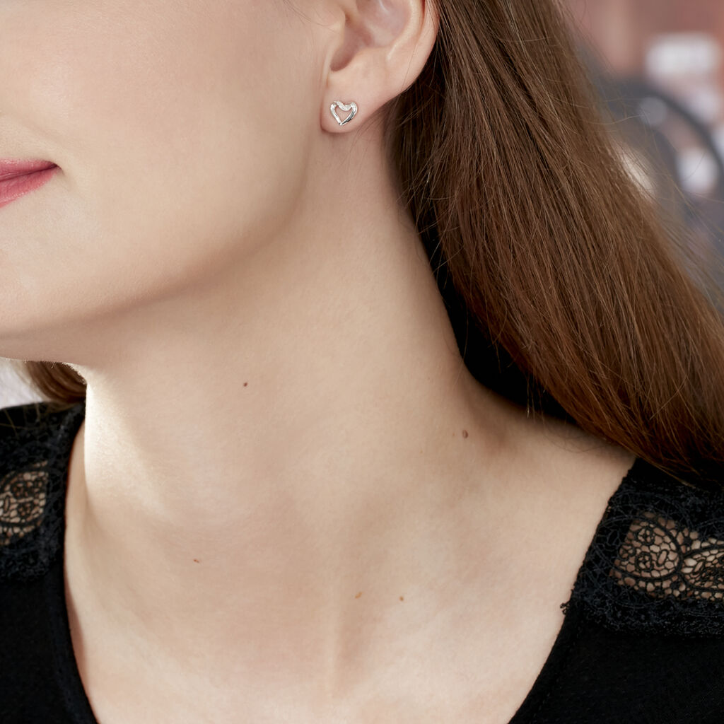 Boucles D'oreilles Kaina Or Weiss - Spannringe Damen | OROVIVO