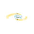 Spannring Gold 333 Blauer Topas  - Ringe mit Edelsteinen Damen | OROVIVO