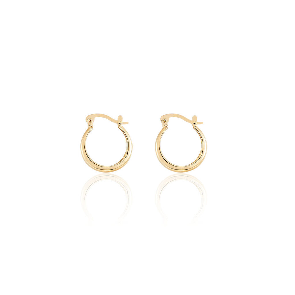 Damen Creolen Messing Gold 750 plattiert - Sommerschmuck Damen | OROVIVO