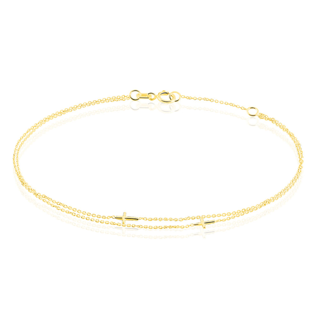 Damenarmband Gold 375 Kreuz - Armbänder mit Anhänger Damen | OROVIVO