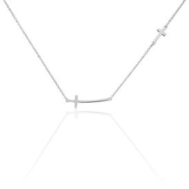 Damen Halskette Silber 925 Kreuz - Ketten mit Anhänger Damen | OROVIVO