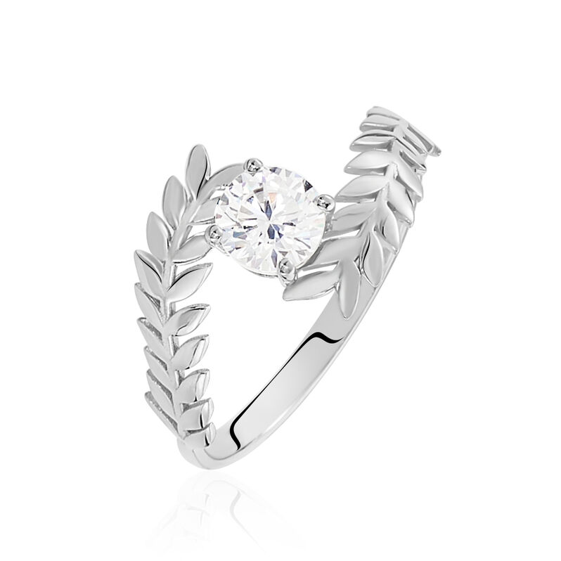 Solitaire Or Weiss Rosalba Forme Couteau - Spannringe Damen | OROVIVO