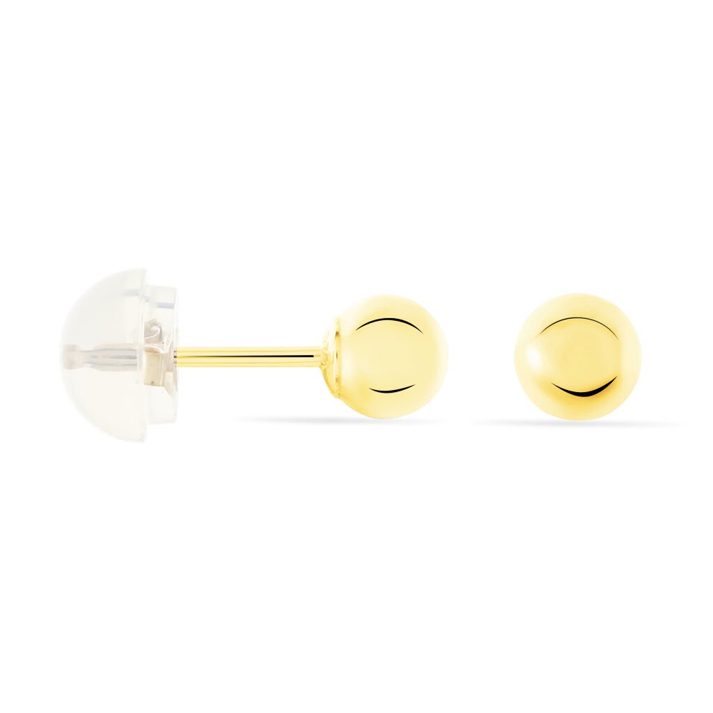 Damen Ohrstecker Gold 375 Kugel 4mm - Ohrstecker Damen | OROVIVO