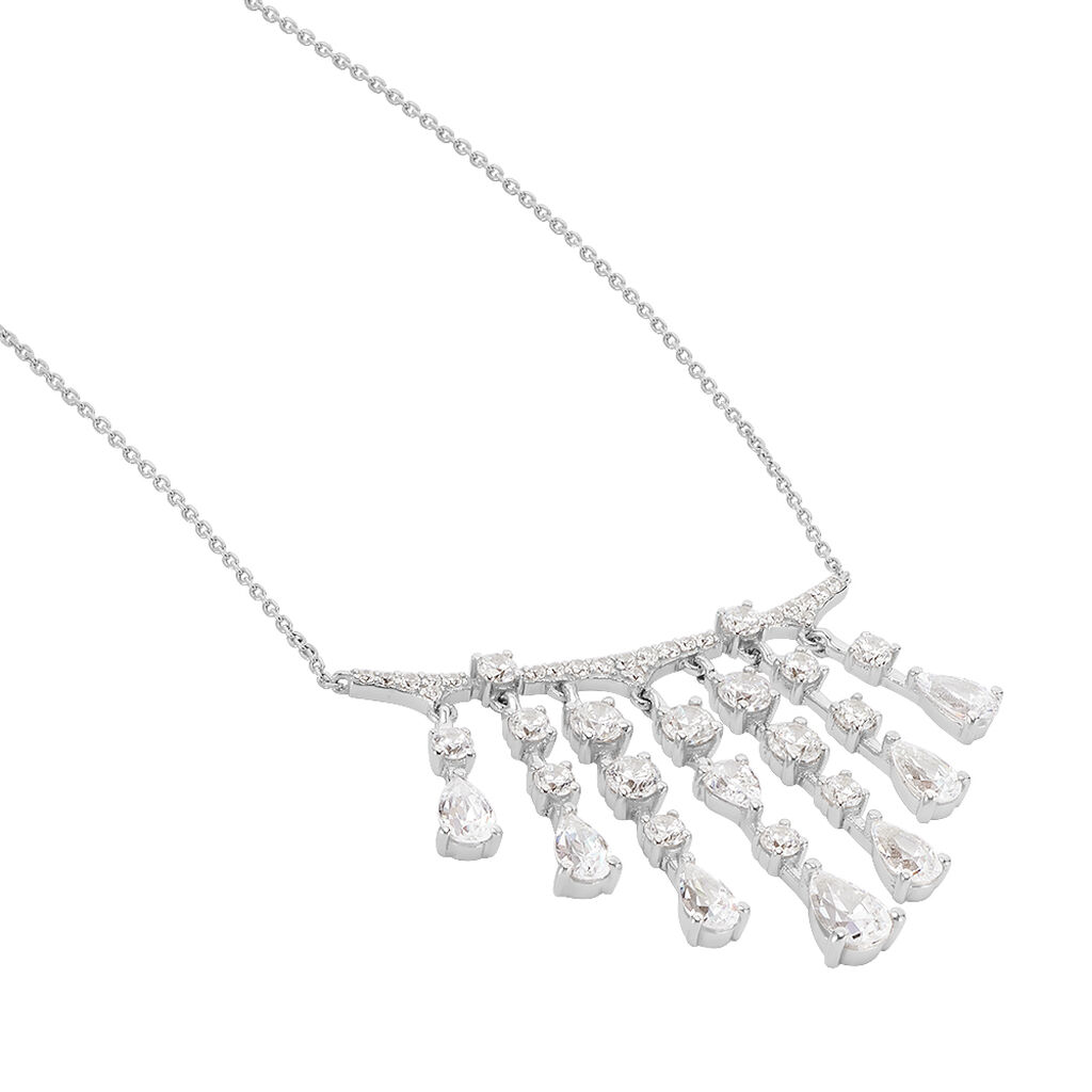 Collier Or Weiss Violette Riviere Oxydes - Spannringe Damen | OROVIVO