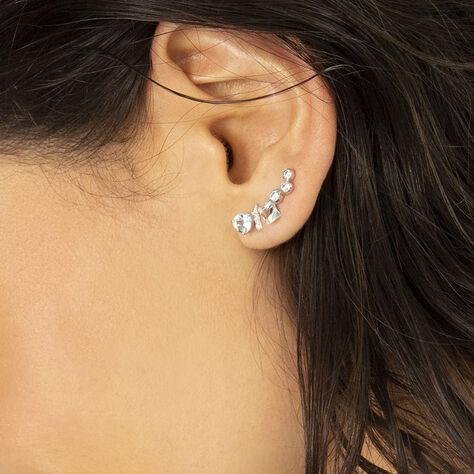 Damen Ohrstecker Silber 925 Zirkonia Beda - Ohrstecker Damen | OROVIVO