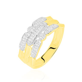 Damenring Gold 375 Diamanten 0,18ct - Ringe mit Edelsteinen Damen | OROVIVO