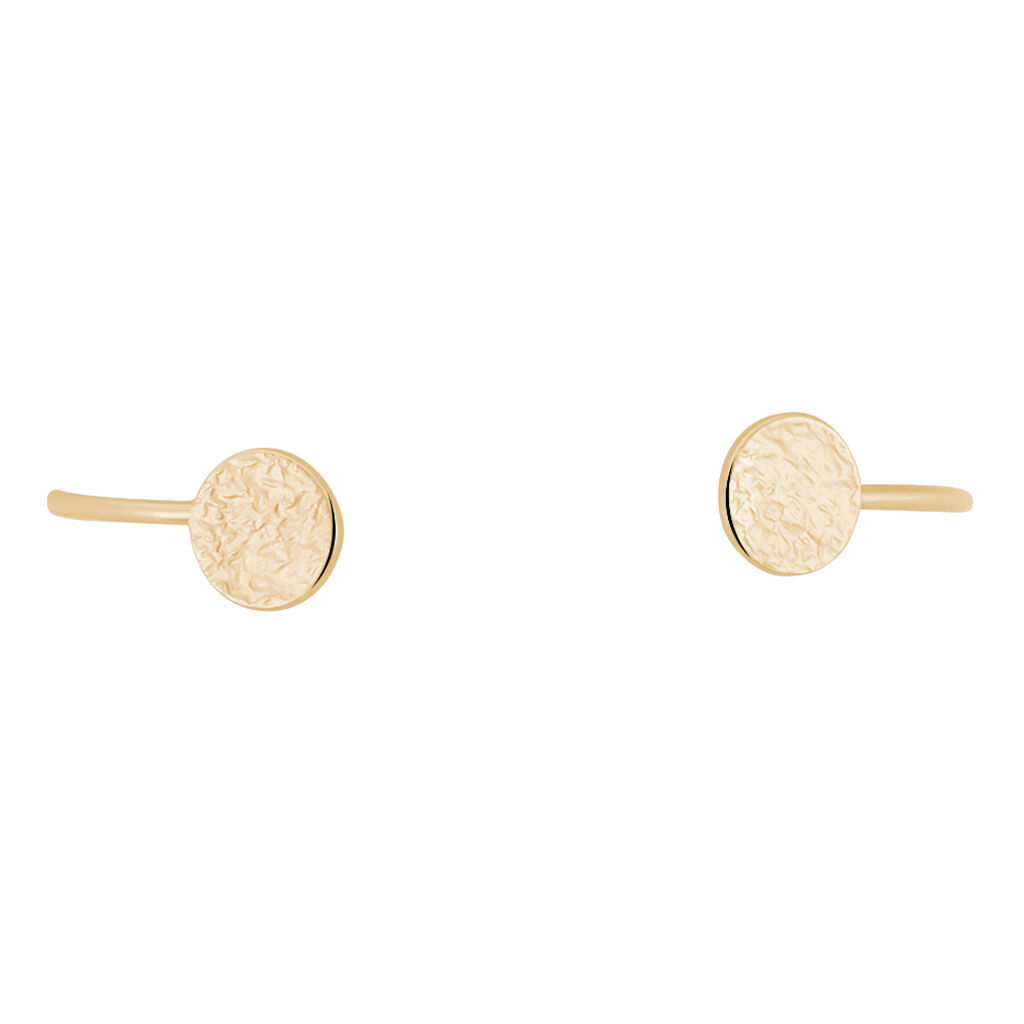Jonc Plaque Or Blanka Ouvert Pastilles - Spannringe Damen | OROVIVO
