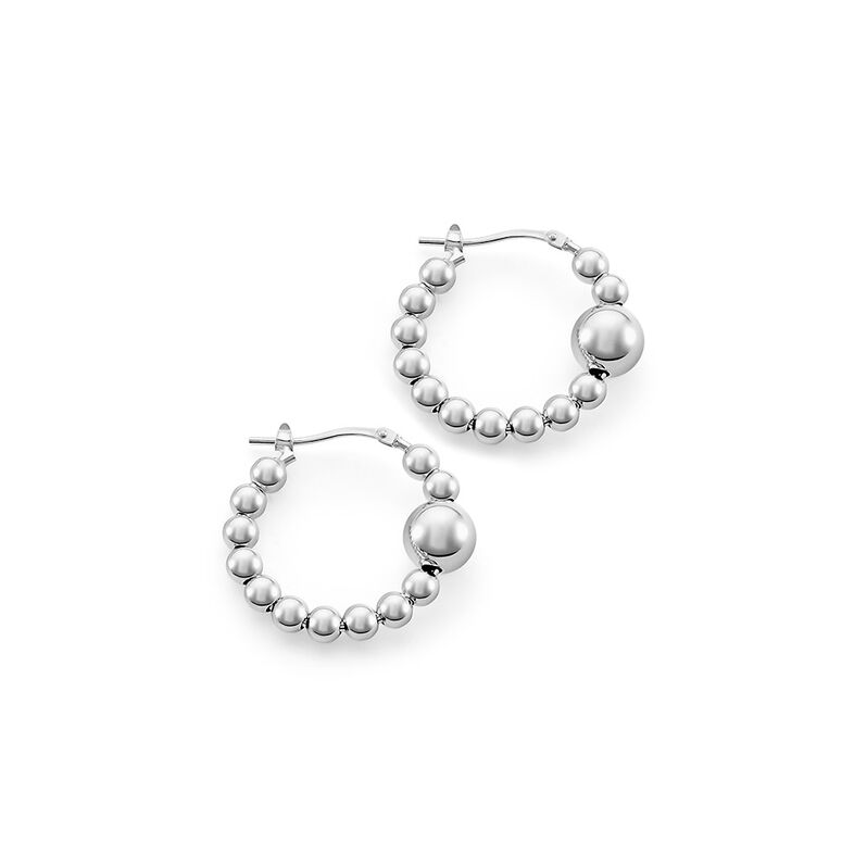 Damen Creolen Silber Silber 925 Geometrisch Bailee 2,5cm 20,00mm - Creolen Damen | OROVIVO