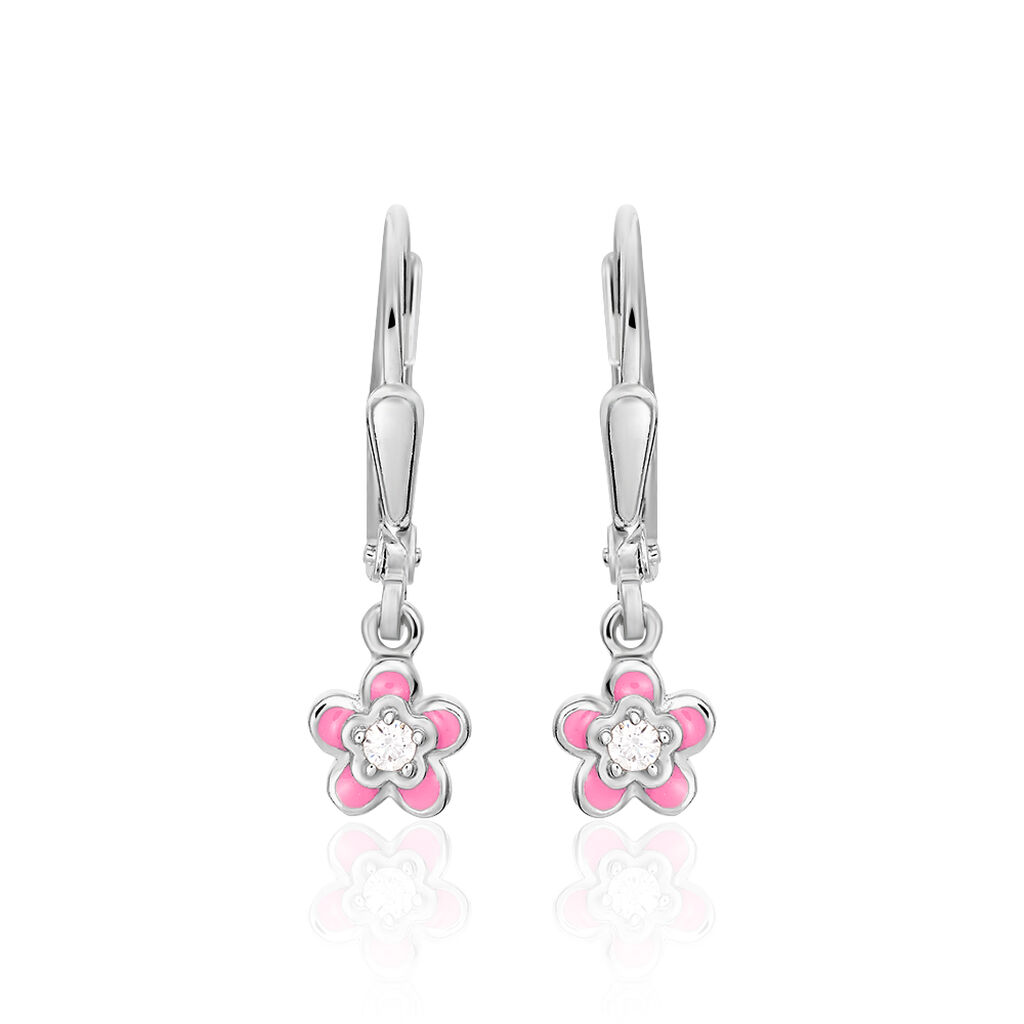 Kinder Ohrhänger Silber 925 Zirkonia Blume Zinedine - Ohrhänger Kinder | OROVIVO