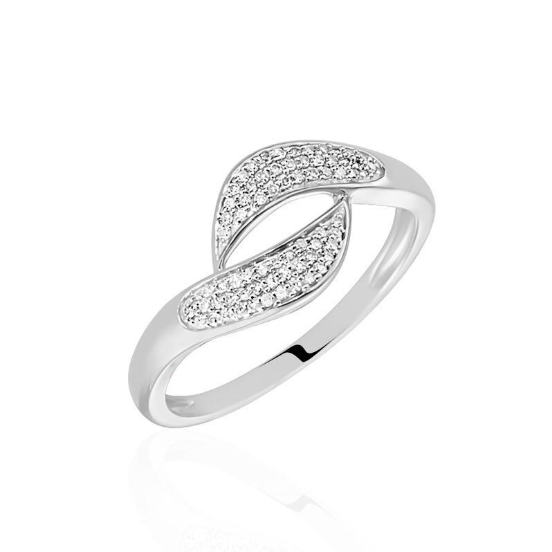 Bague Or Weiss Paulat Pavage Diamants - Spannringe Damen | OROVIVO