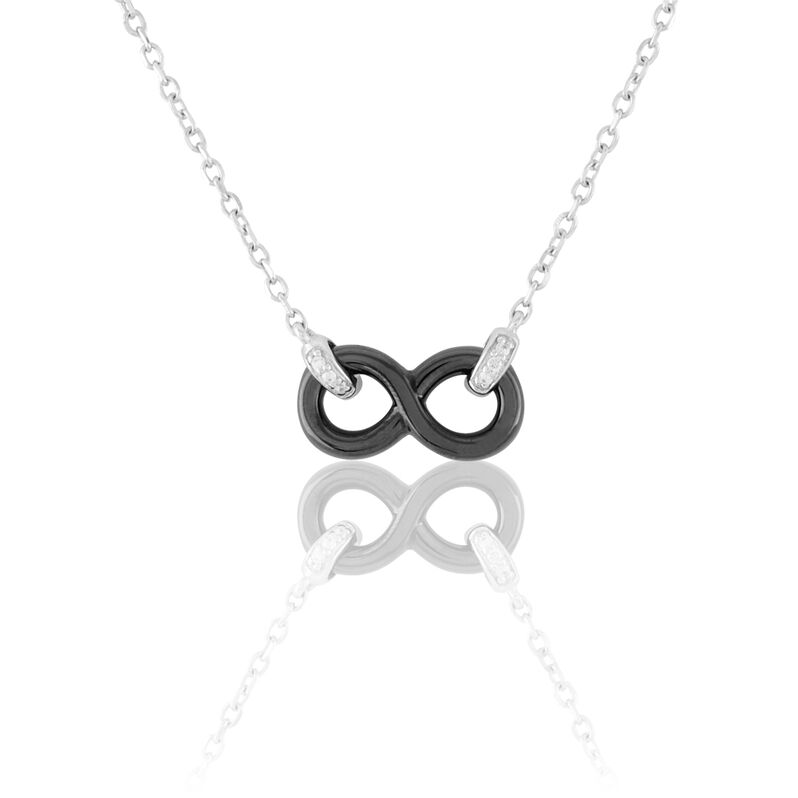 Collier Argent Et Céramique - Spannringe Damen | OROVIVO