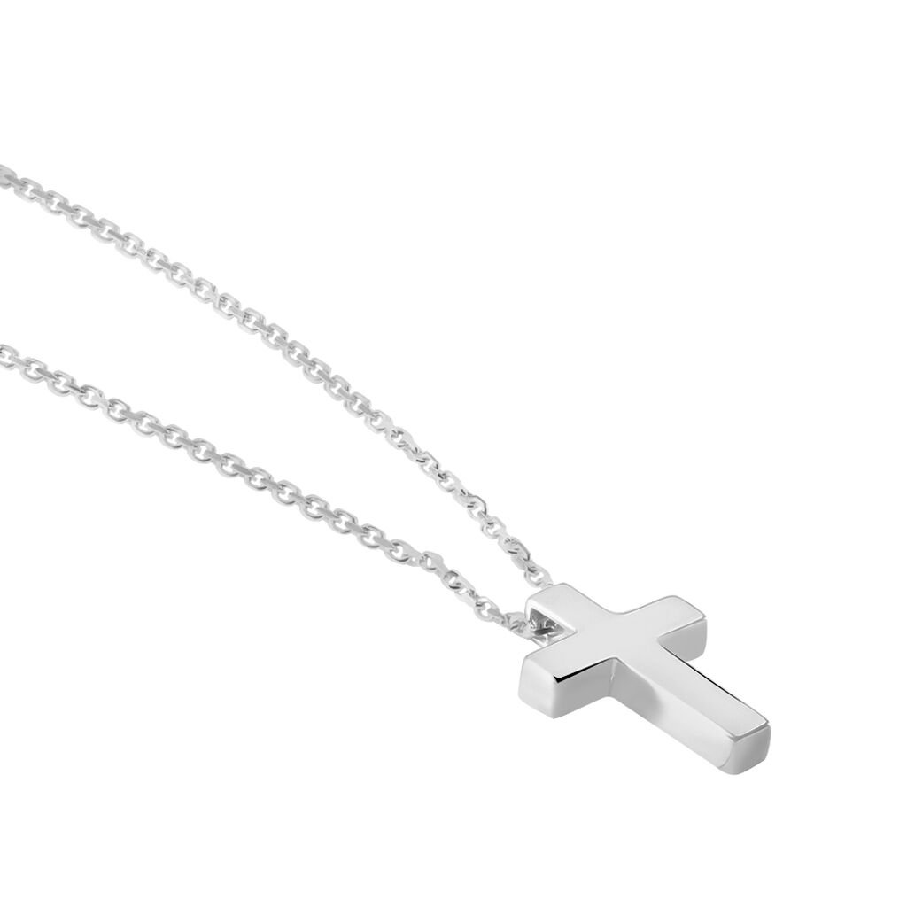 KREUZ S 2 Herren Collier Silber 925 Religi&ouml;ses Kreuz