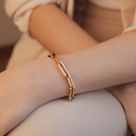 Damen Gliederarmband Edelstahl Gold Liliana - Armketten Damen | OROVIVO