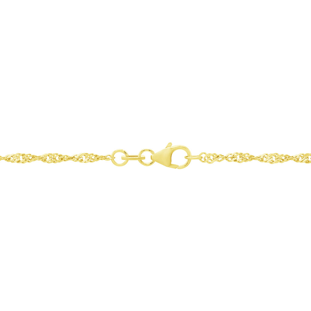 SINGAPUR 4 Damen Kette Gold 375 (9 Karat) B 2,2 mm - Halsketten Damen | OROVIVO