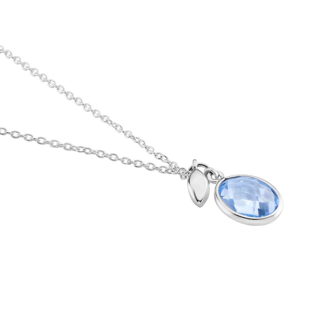 SINKA Damen Collier Silber 925 Andere Steine Blau 2,76 ct