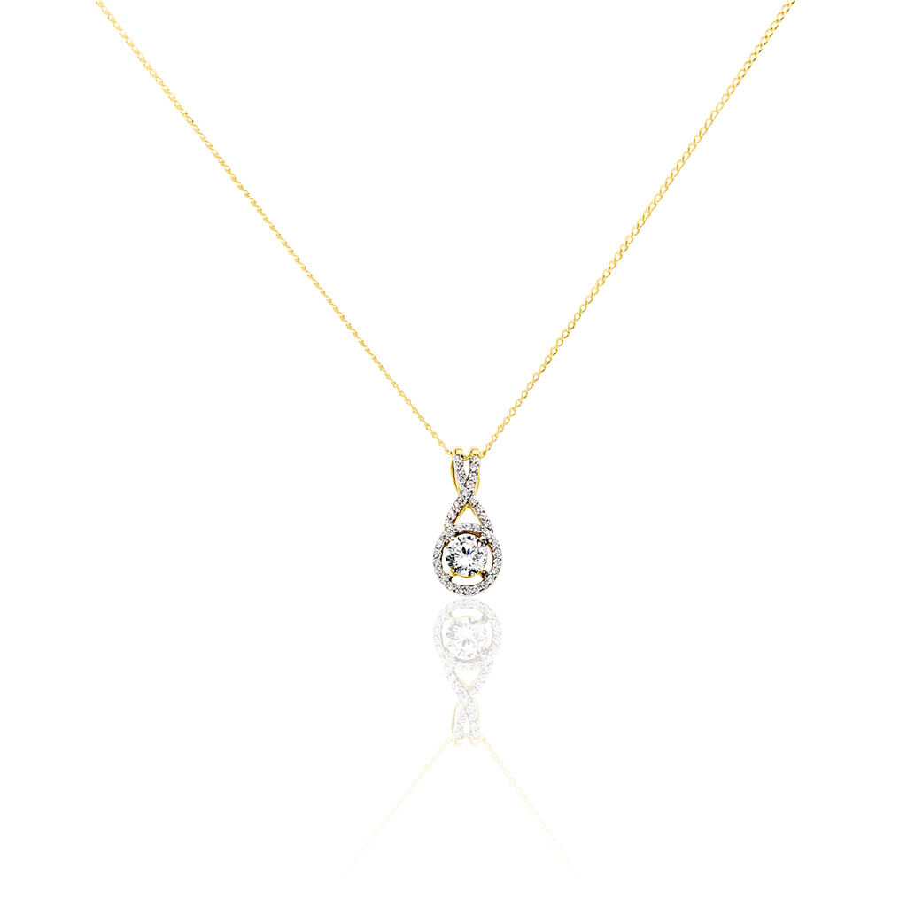 Collier Carsten Or Jaune Oxyde De Zirconium - Spannringe Damen | OROVIVO
