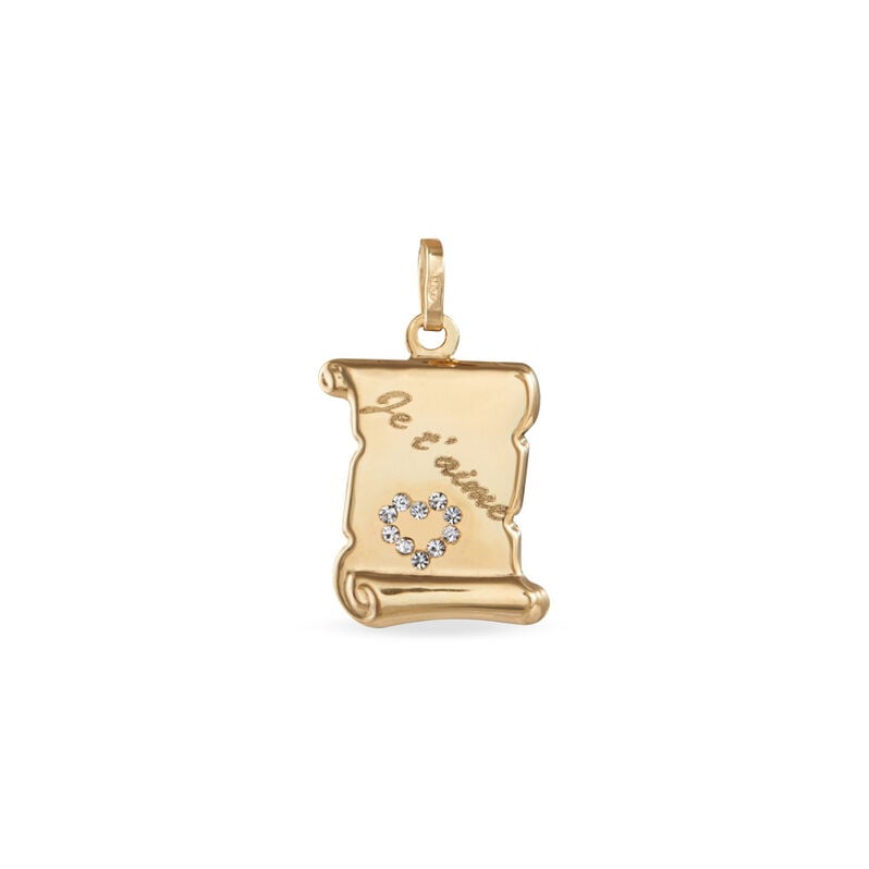 Pendentif Marie-adelaide Or Jaune Pierre De Synthese - Spannringe Familie | OROVIVO