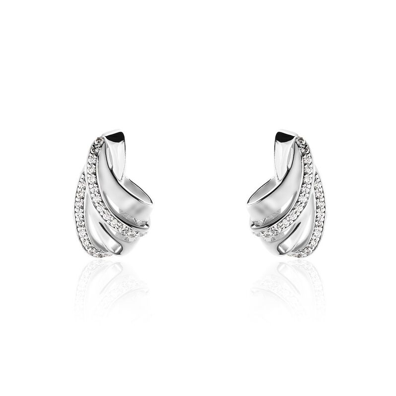 Damen Ohrstecker Silber Silber 925 Zirkonia Vienna  - Ohrstecker Damen | OROVIVO
