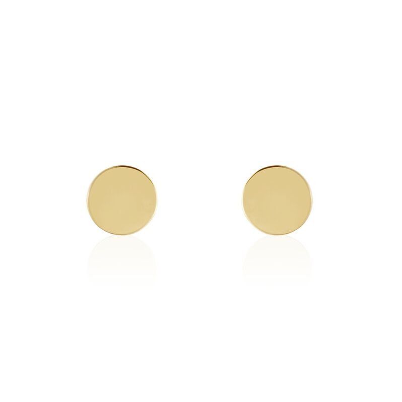 Damen Ohrstecker Gold 375 Kreis Plättchen Vajessa - Ohrstecker Damen | OROVIVO