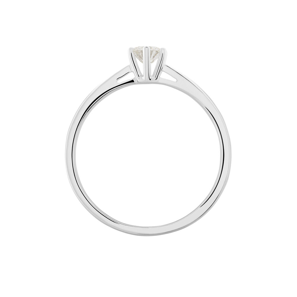 Damen Ring Weißgold 750 Diamant 0,26ct Monopoli  - Verlobungsringe Damen | OROVIVO
