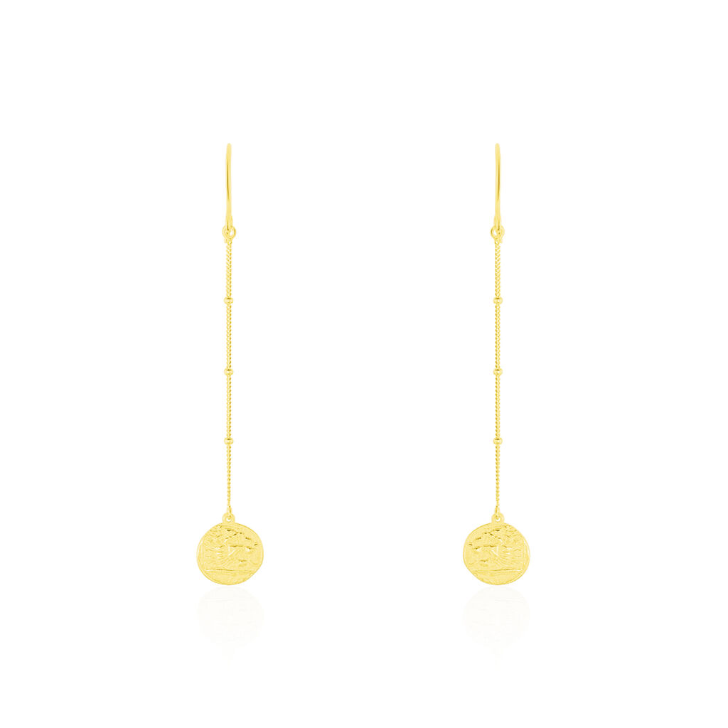 AKSJA Damen Ohrringe Lang Gold 375 (9 Karat) - Ohrhänger Damen | OROVIVO