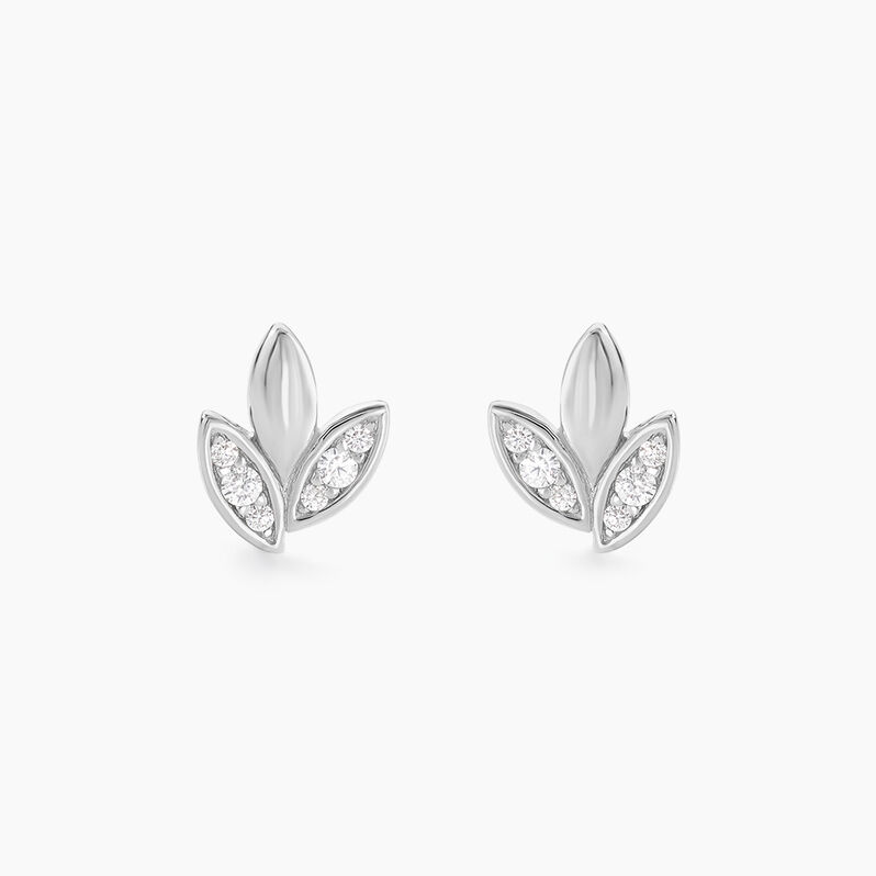 Boucles D'oreilles Sirin Argent Feuilles - Spannringe Damen | OROVIVO