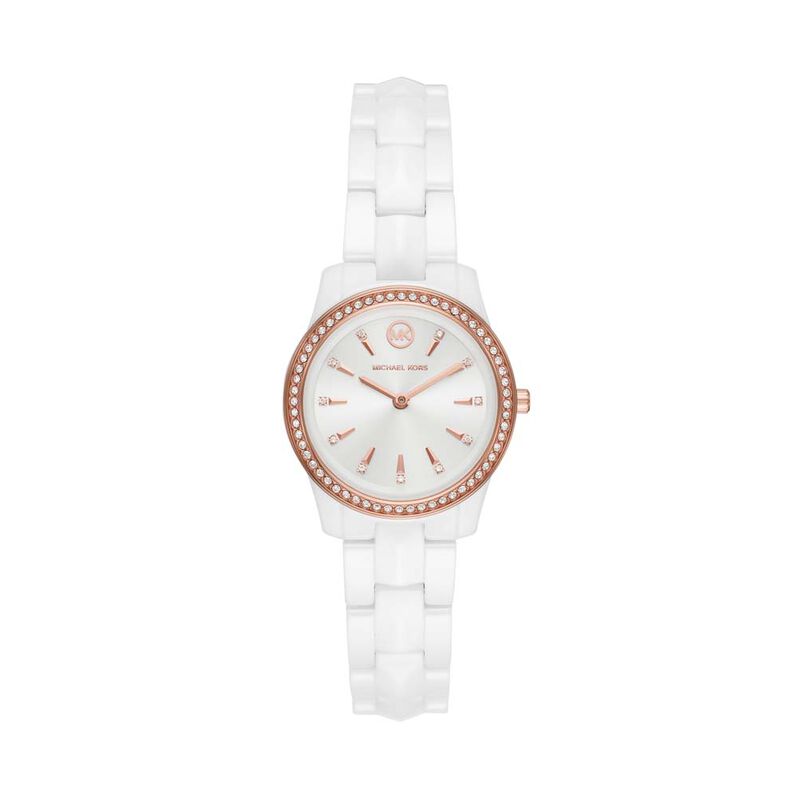 Montre  Michael Kors Runway Mercer Weiss - Spannringe Damen | OROVIVO