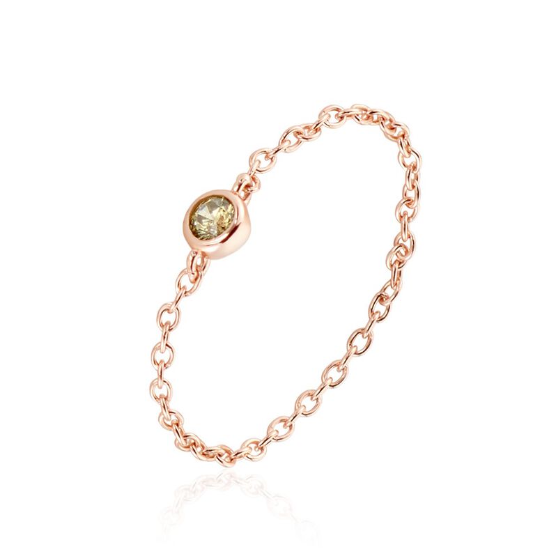Bague Madalyn Argent Rose Oxyde De Zirconium - Spannringe Damen | OROVIVO